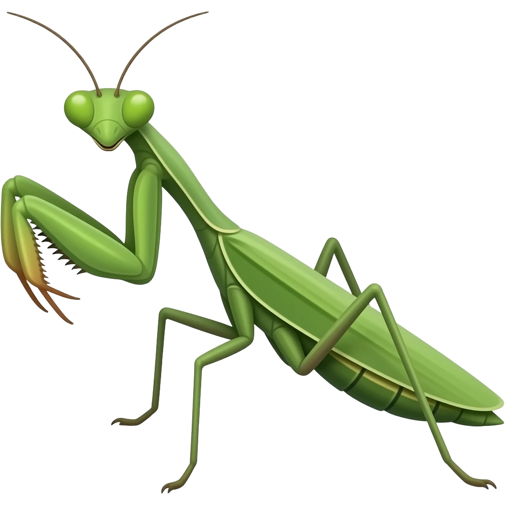 Cartoon 2d mantis emoji