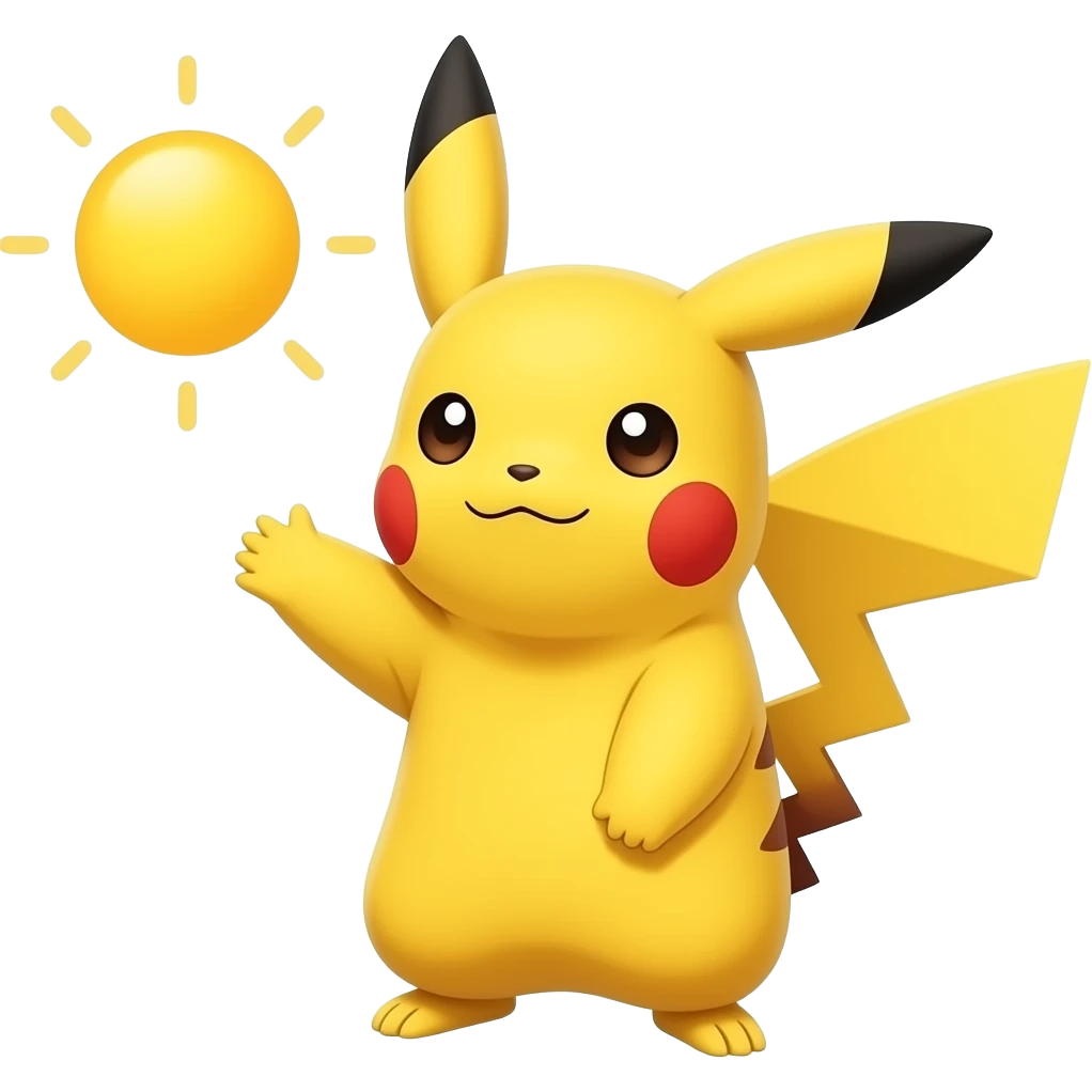 Good morning pikachu emoji