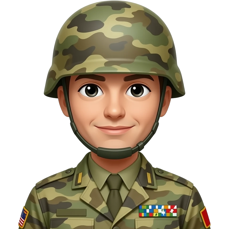 Soldat in stark emoji