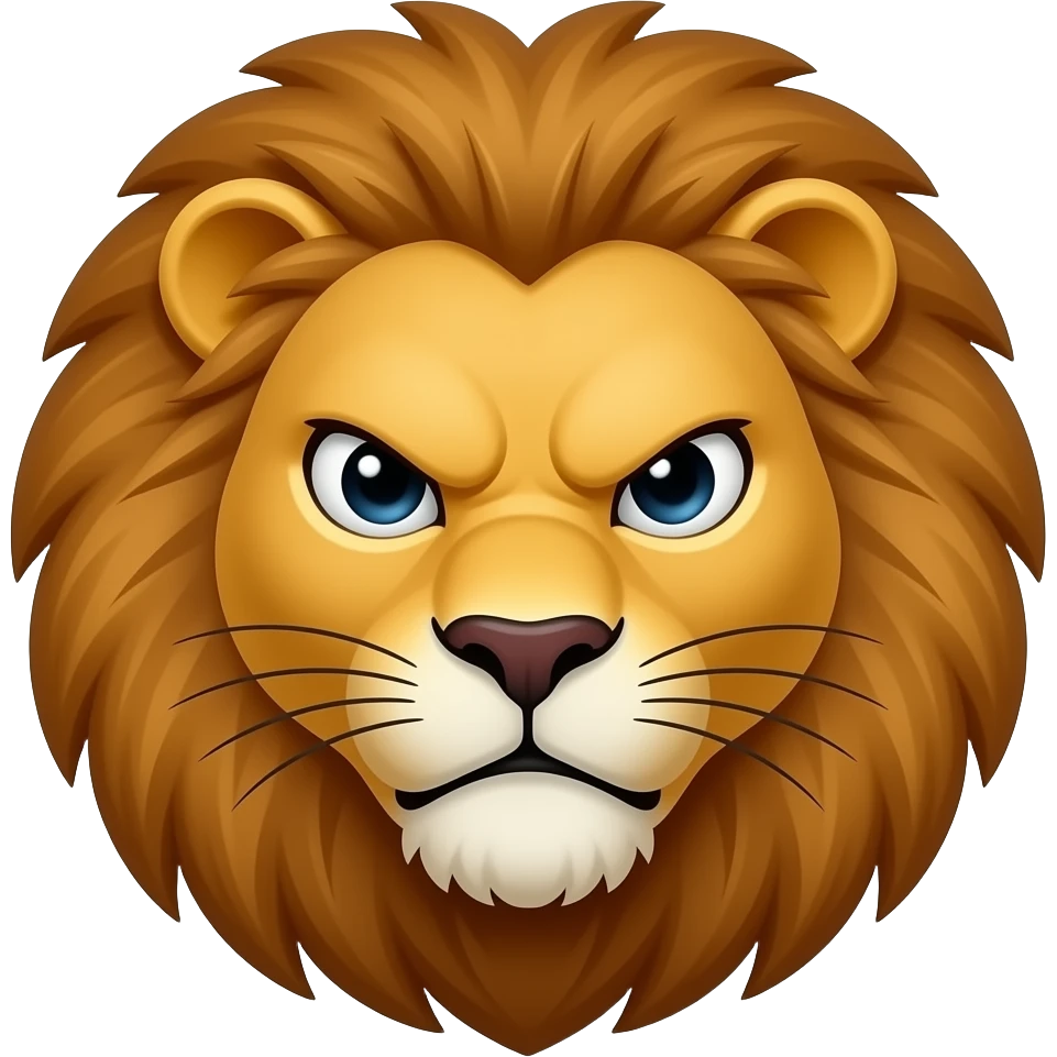 Angry and dangers lion face ad more teachers and horar nes emoji