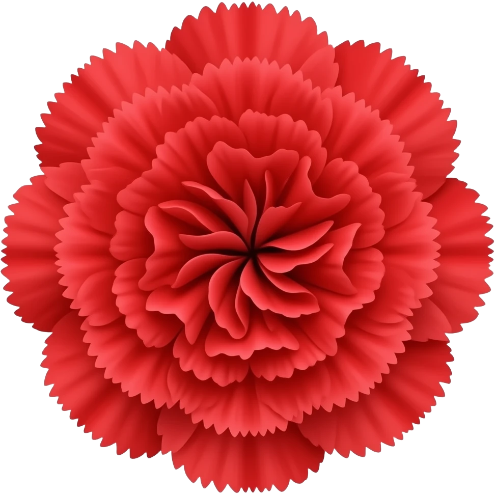Carnation flier red emoji