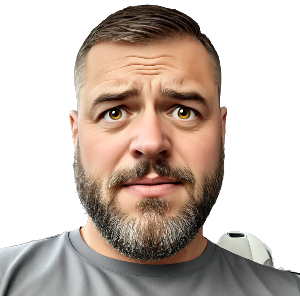 male portrait with beard emoji