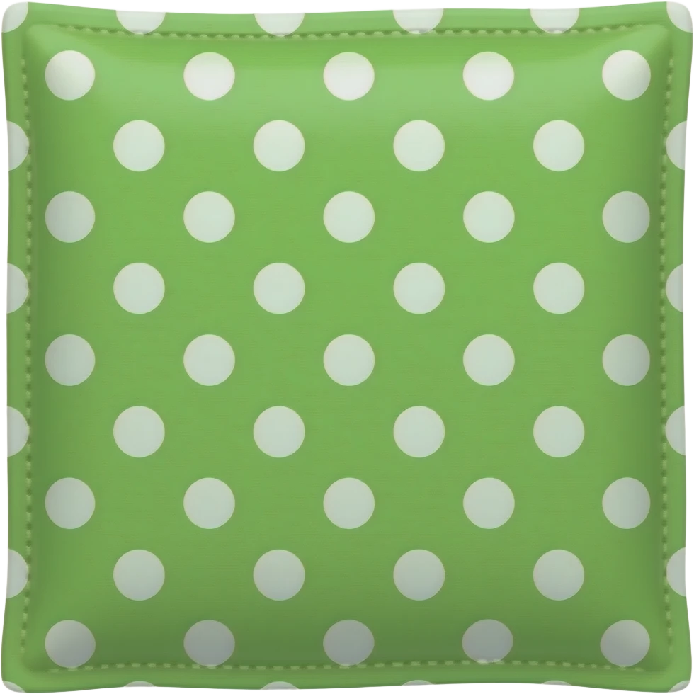 green polka dot piece of cloth emoji