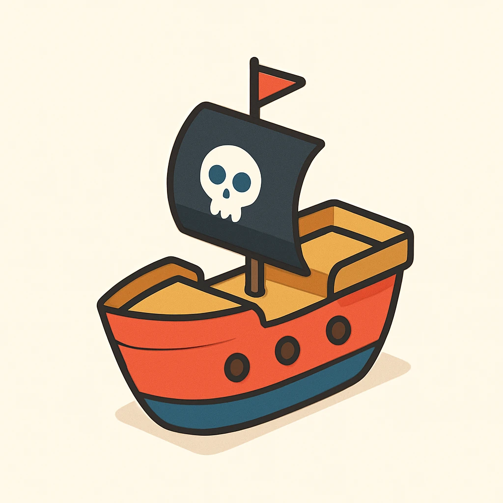 pirate ship emoji