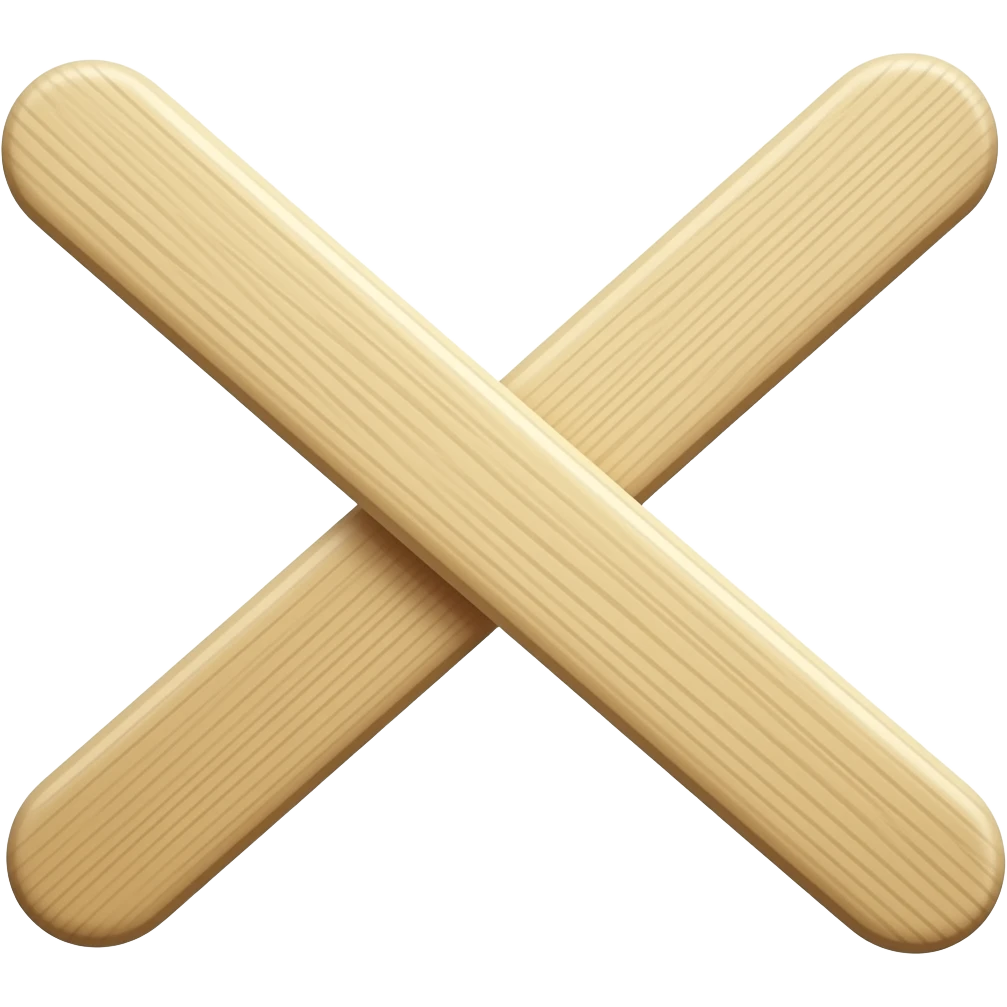 palitos de paleta de madera emoji