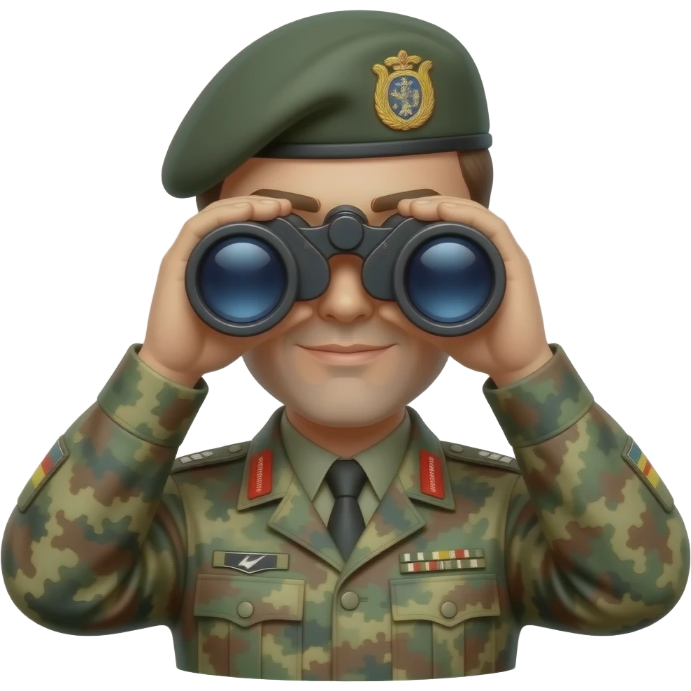 binoculars bundeswehr soldier face emoji