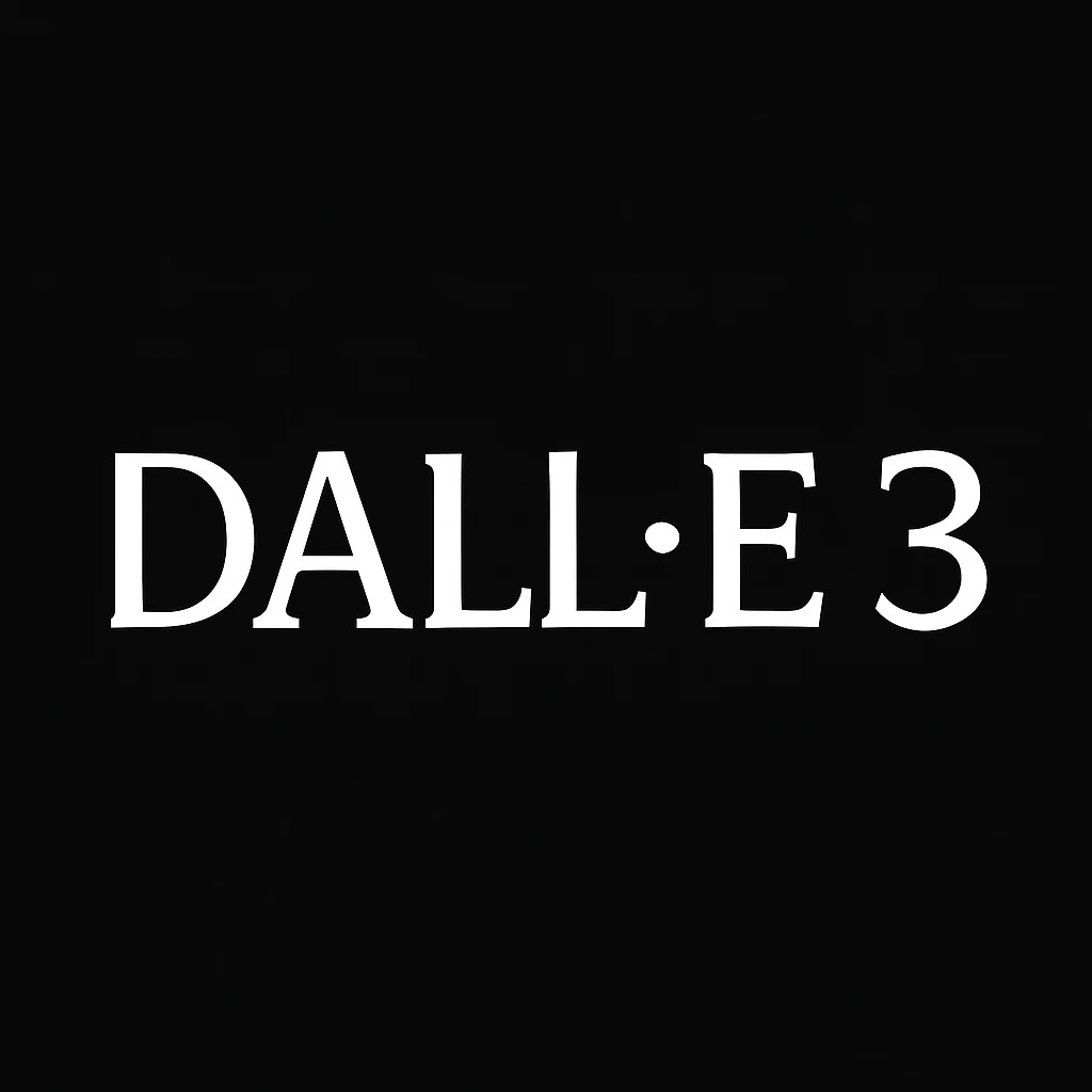 make the logo of "DALLE.3" black background  emoji