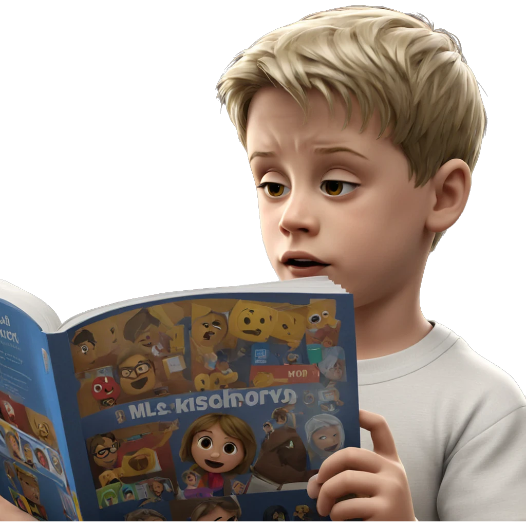 reading a book indoors emoji
