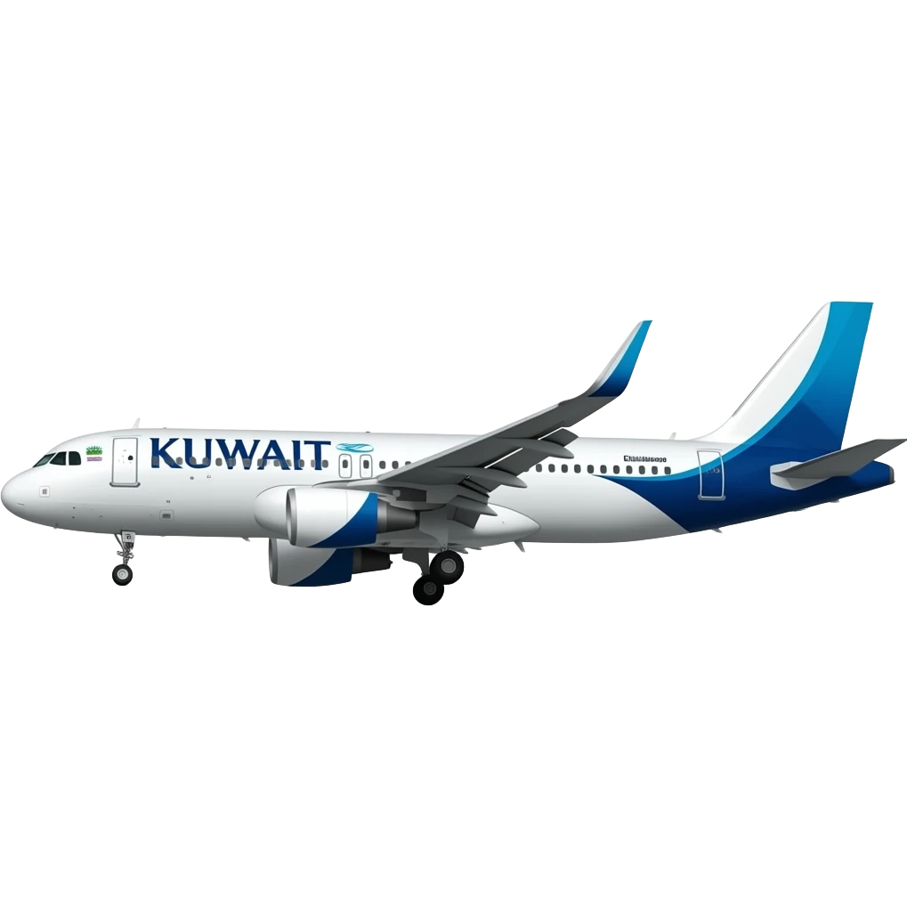 Kuwait Airways landing emoji