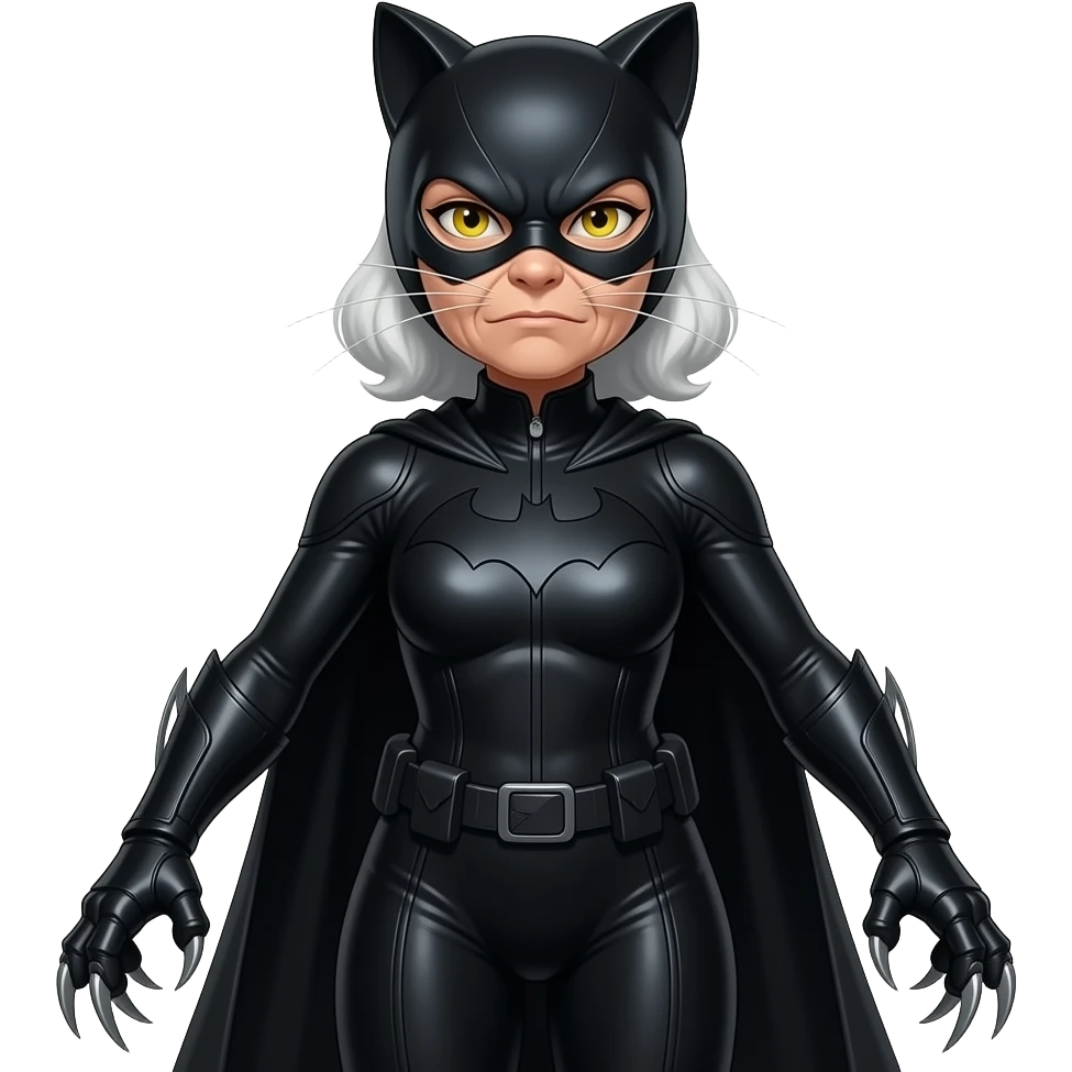 superhero Old women catwomen emoji