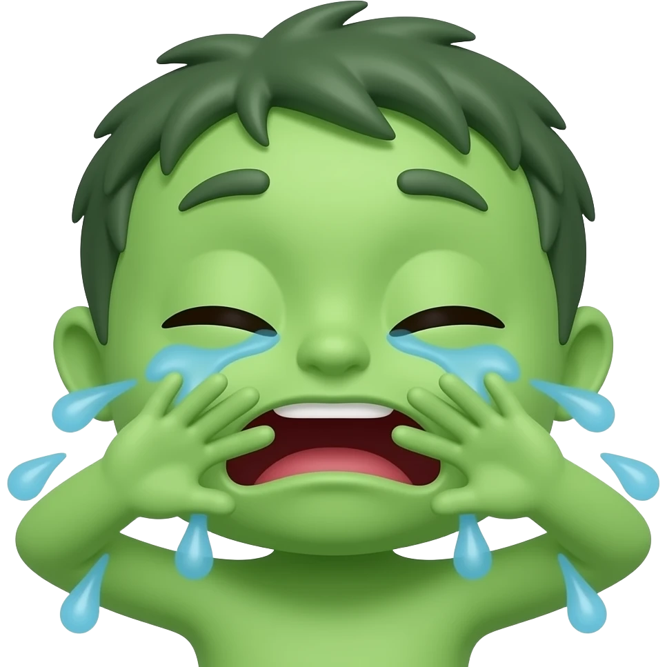 emoji vert qui se retient de vomir emoji