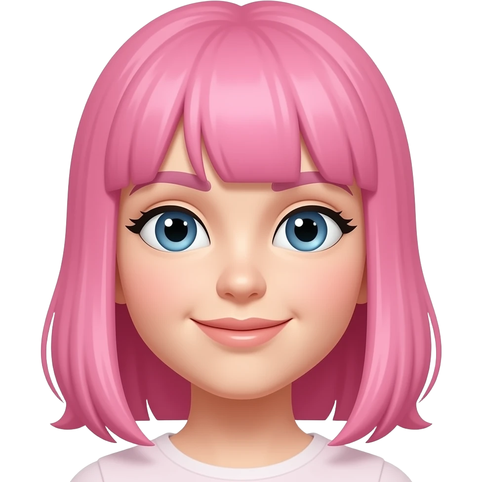 girl with pink hair will do this task later emoji