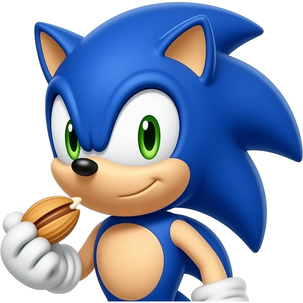 sonic eating Deez nutz emoji