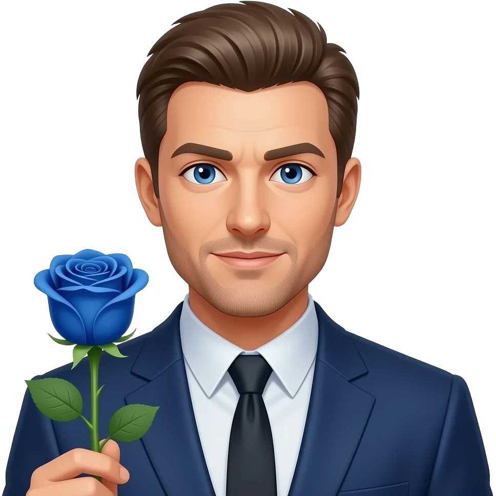 Michael kaiser (blue lock) blue rose emoji