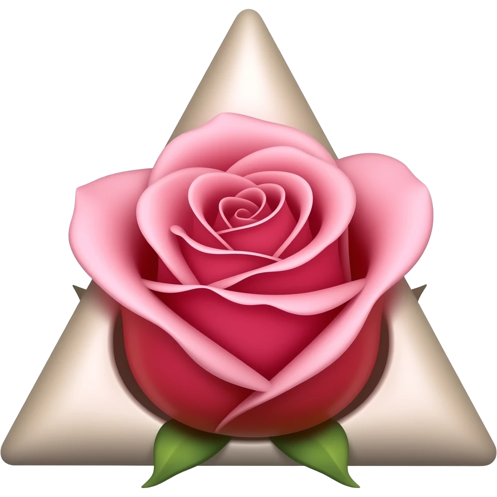 triangle rose emoji