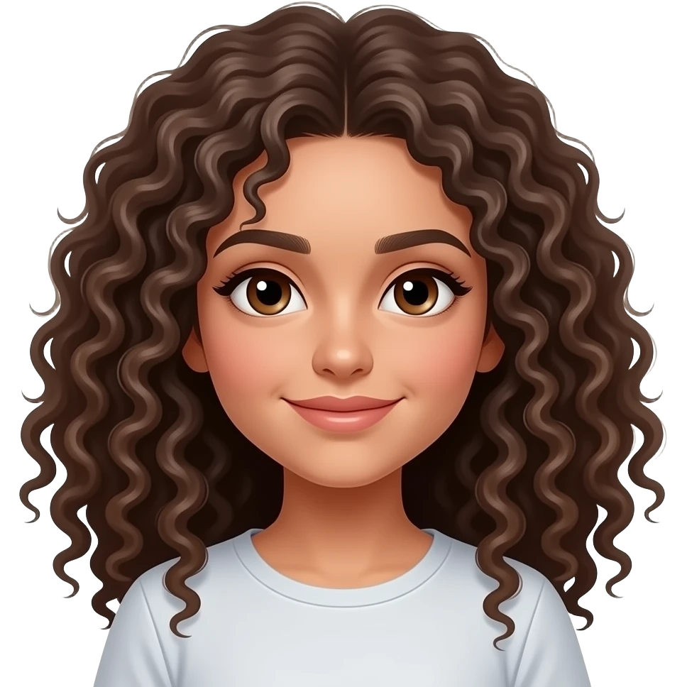 Arab girl with curly haïr emoji