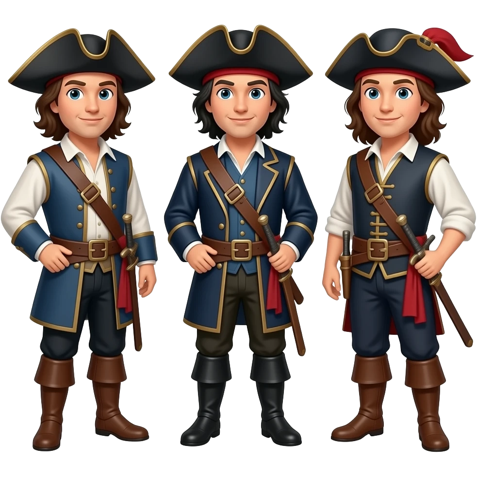 Three musketeers emoji