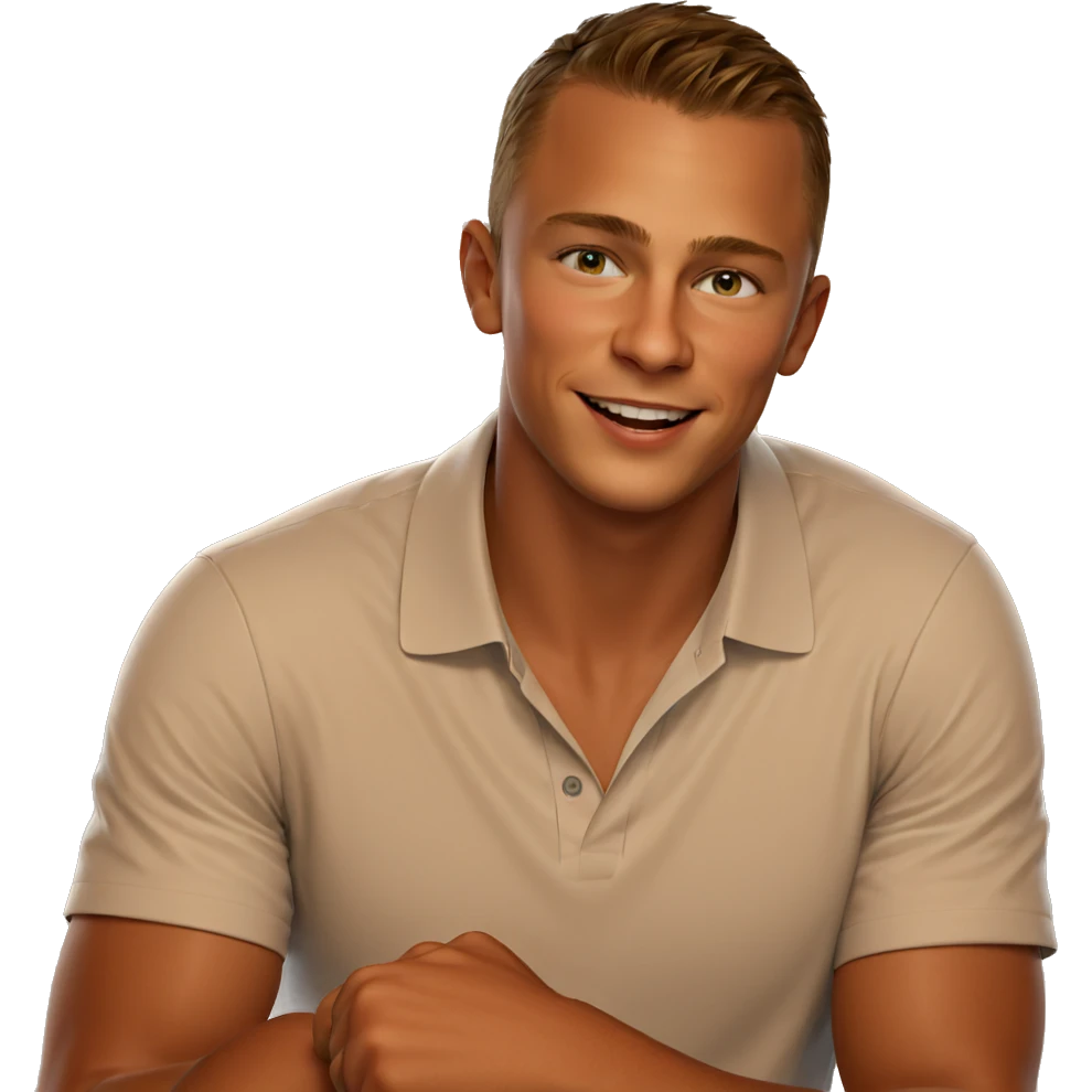 smiling boy in white shirt emoji