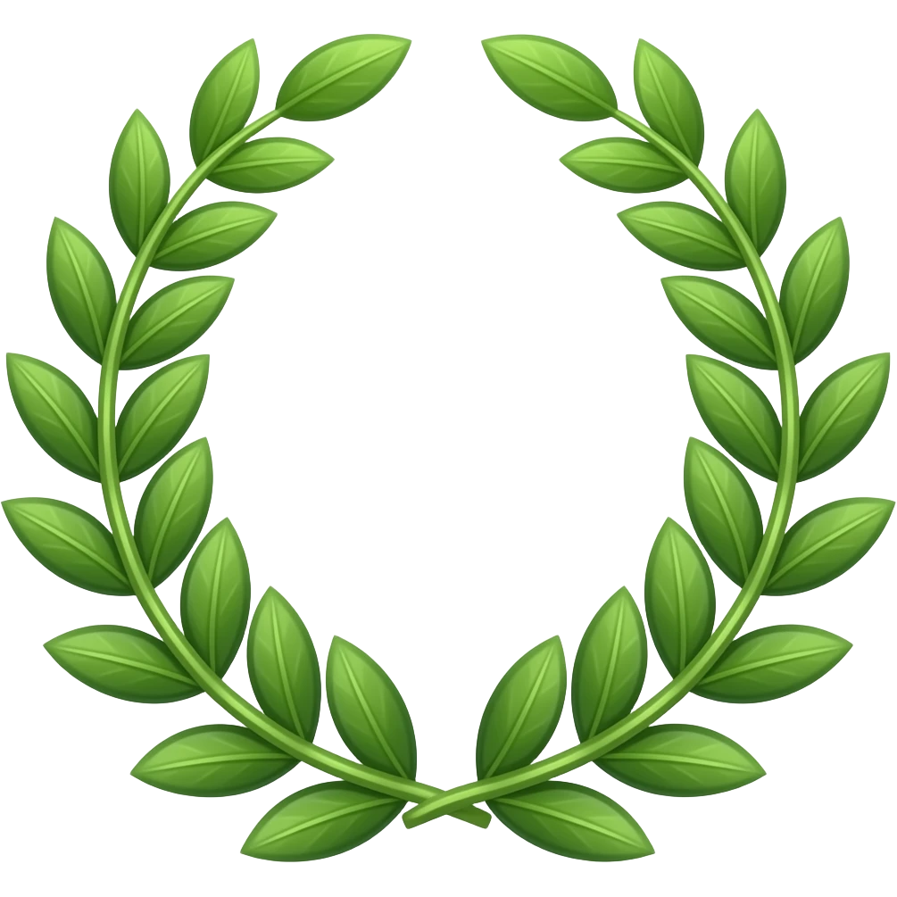 genera un emoji de laureles emoji