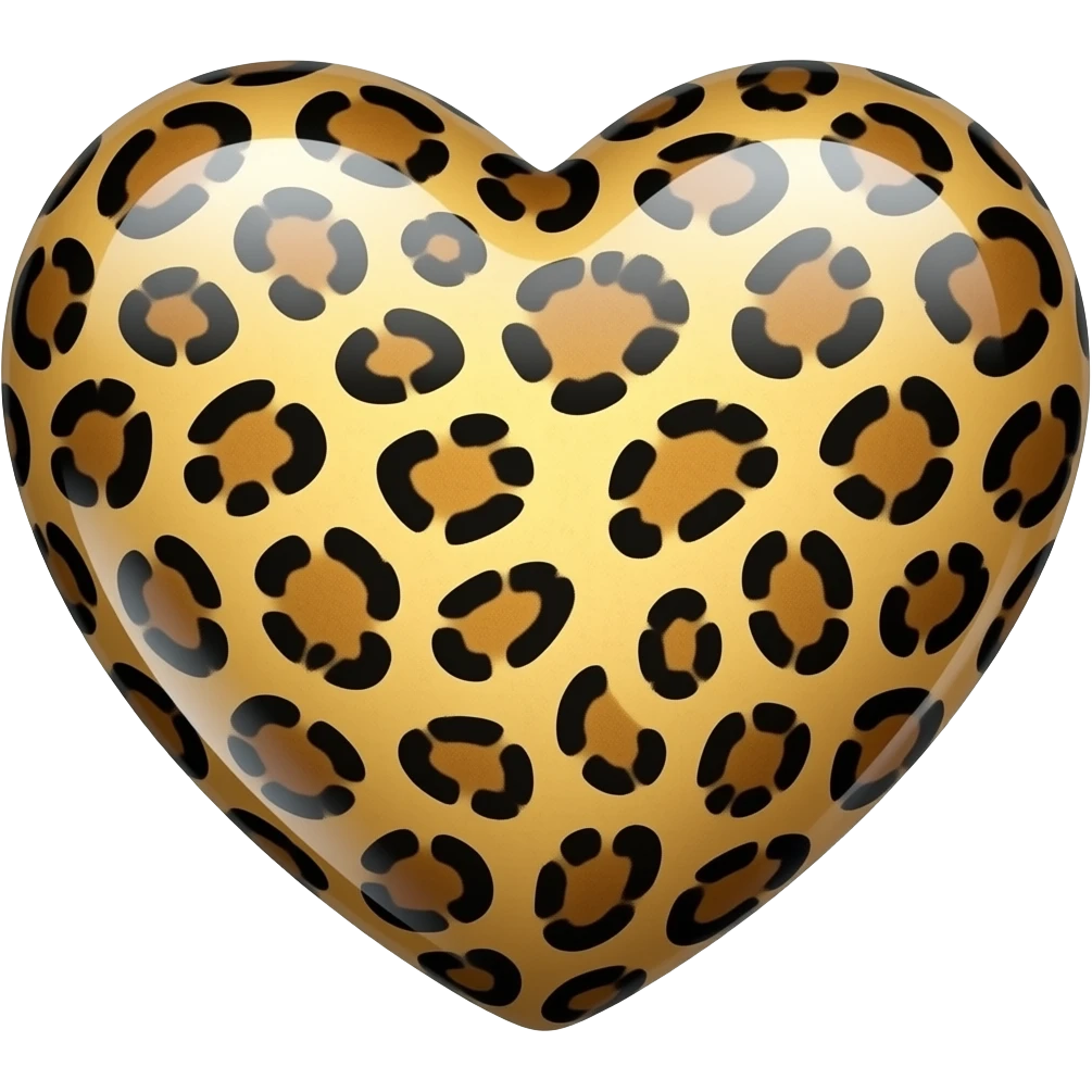 Corazon de leopardo emoji
