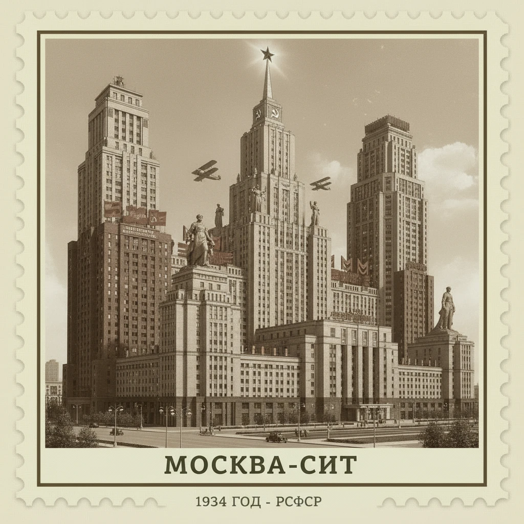Москва-Сити, если бы его построили в СССР в 1934 году

Стилизуй изображение под марку как на фото emoji
