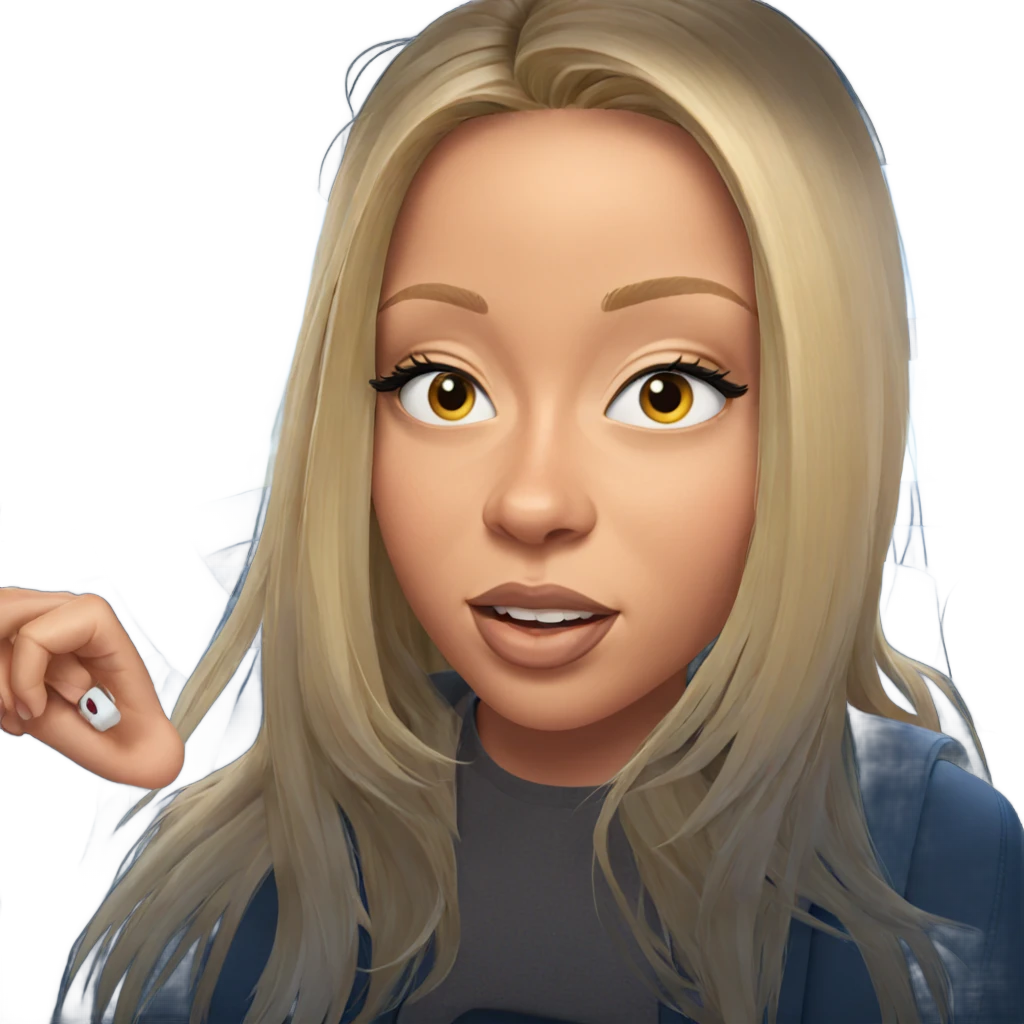 blonde girl in car interior emoji