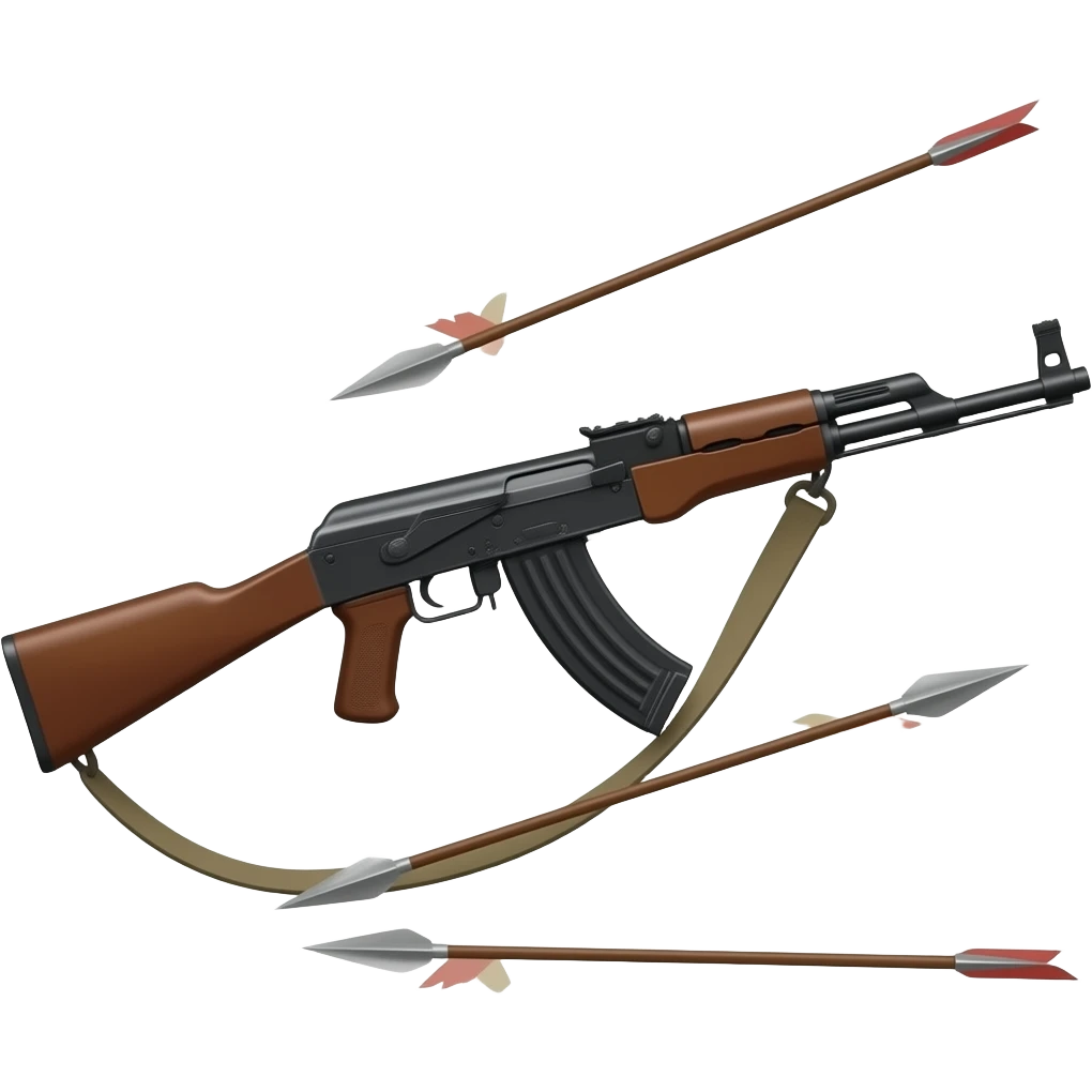 A rifle that shoots spears emoji