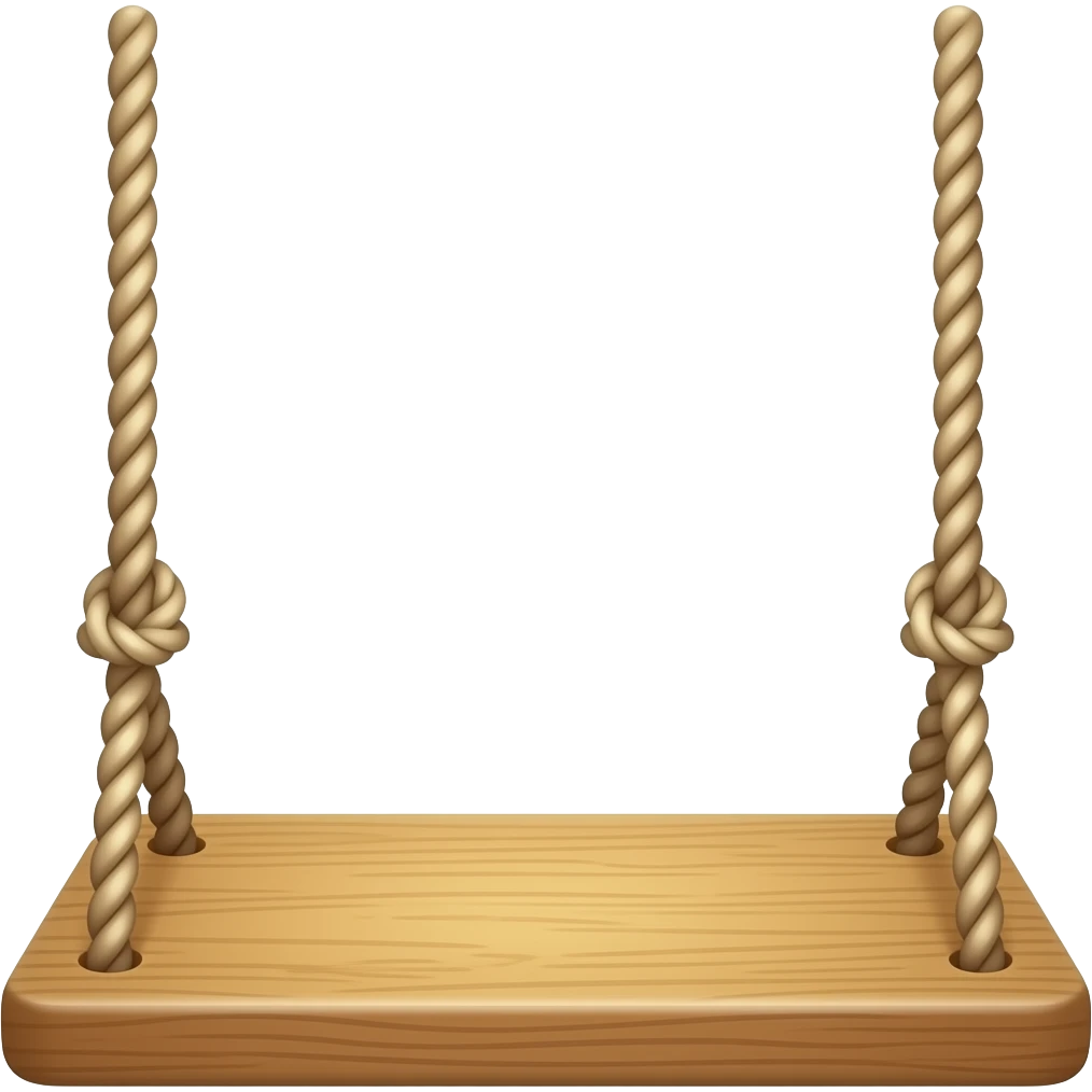 hanging swing with rope emoji