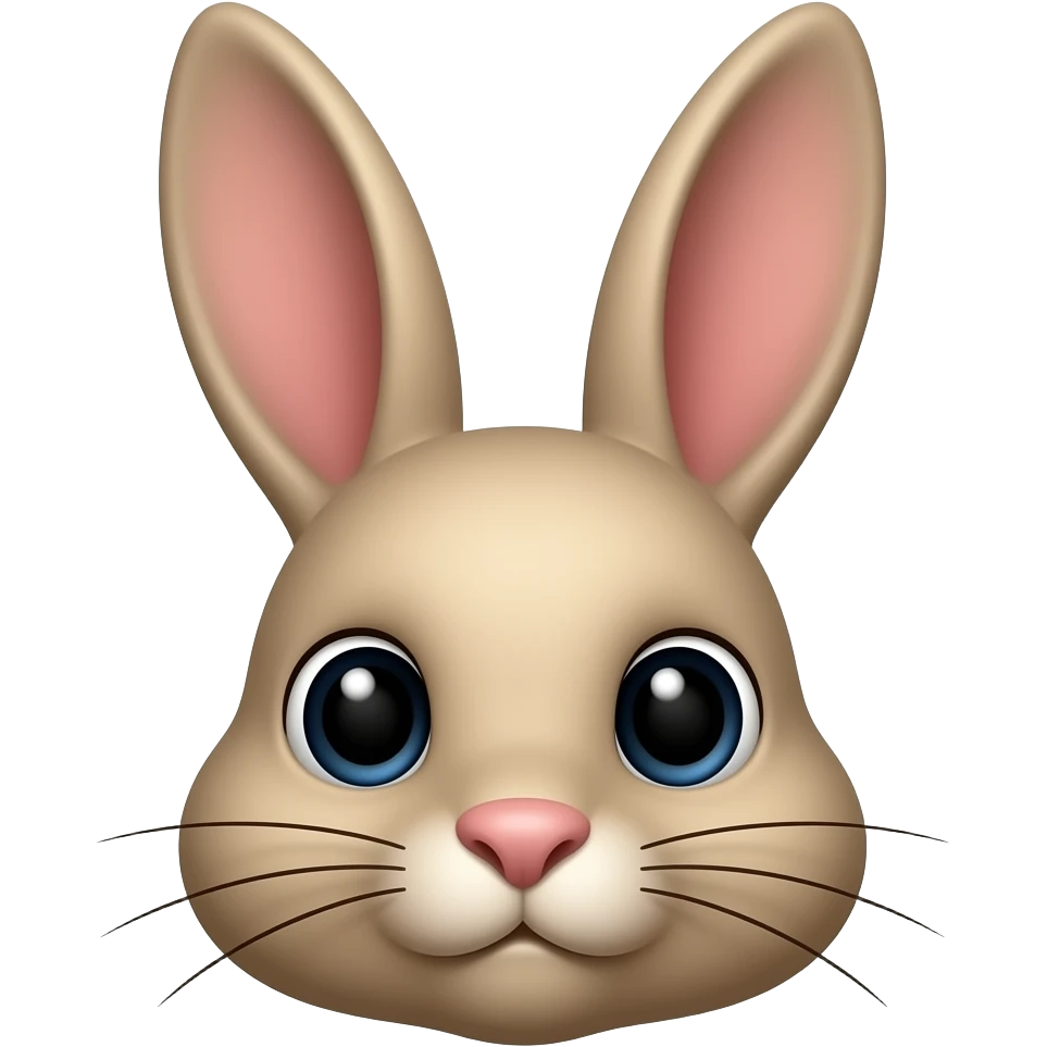 Create a bunny emoji that looks like it’s going ‘hmm’ in thought. emoji