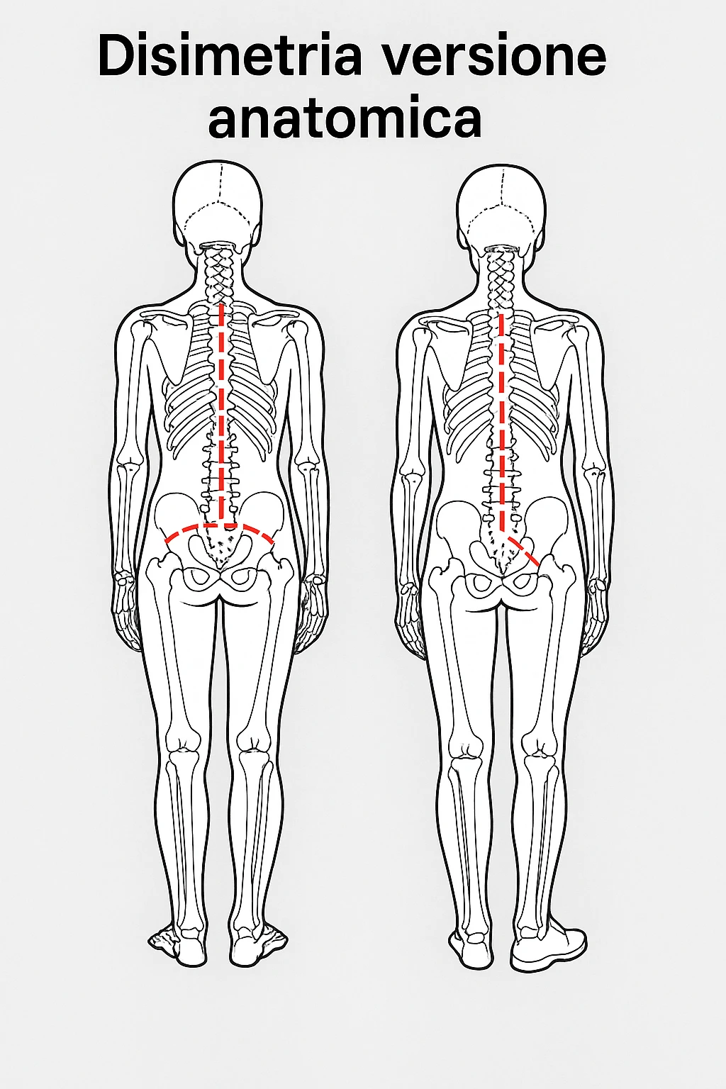 Dismetria versione anatomica emoji