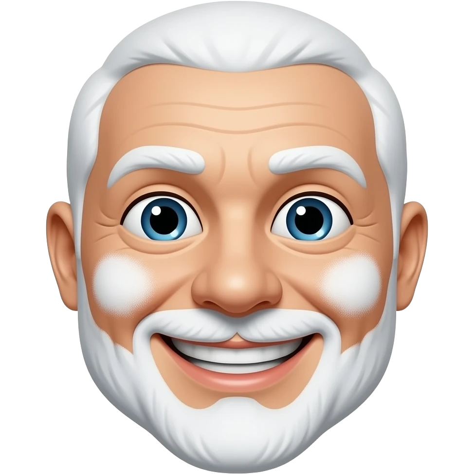 Emoji com pó branco emoji