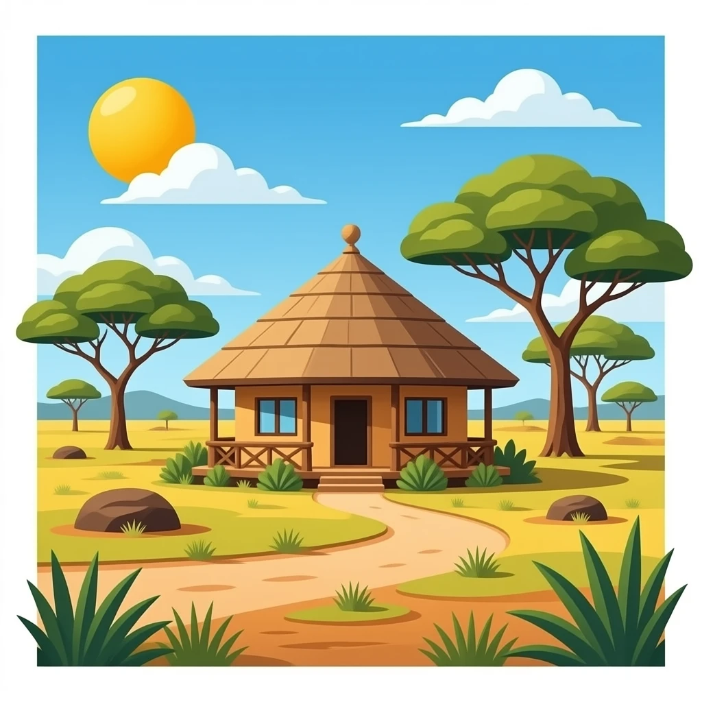 Ferien-Lodge in Afrika emoji