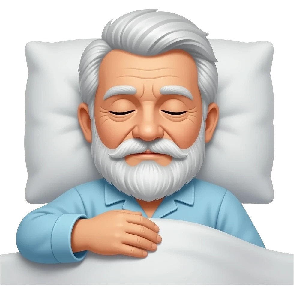 old man sleeping emoji
