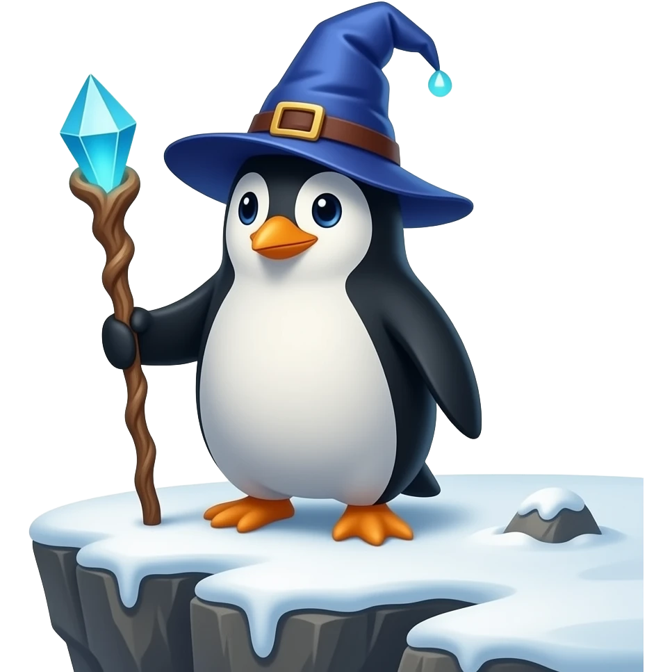 Penguin Wizard emoji