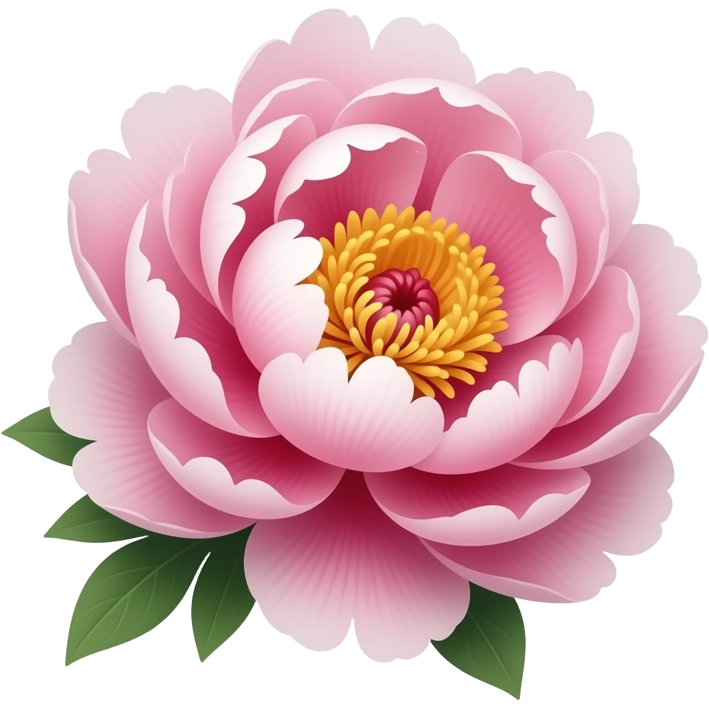 Peonies fancy emoji