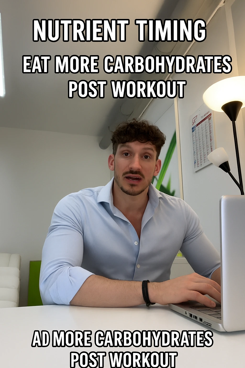 Uomo che sfrutta un timing di nutrienti per mangiare più carbo post workout emoji