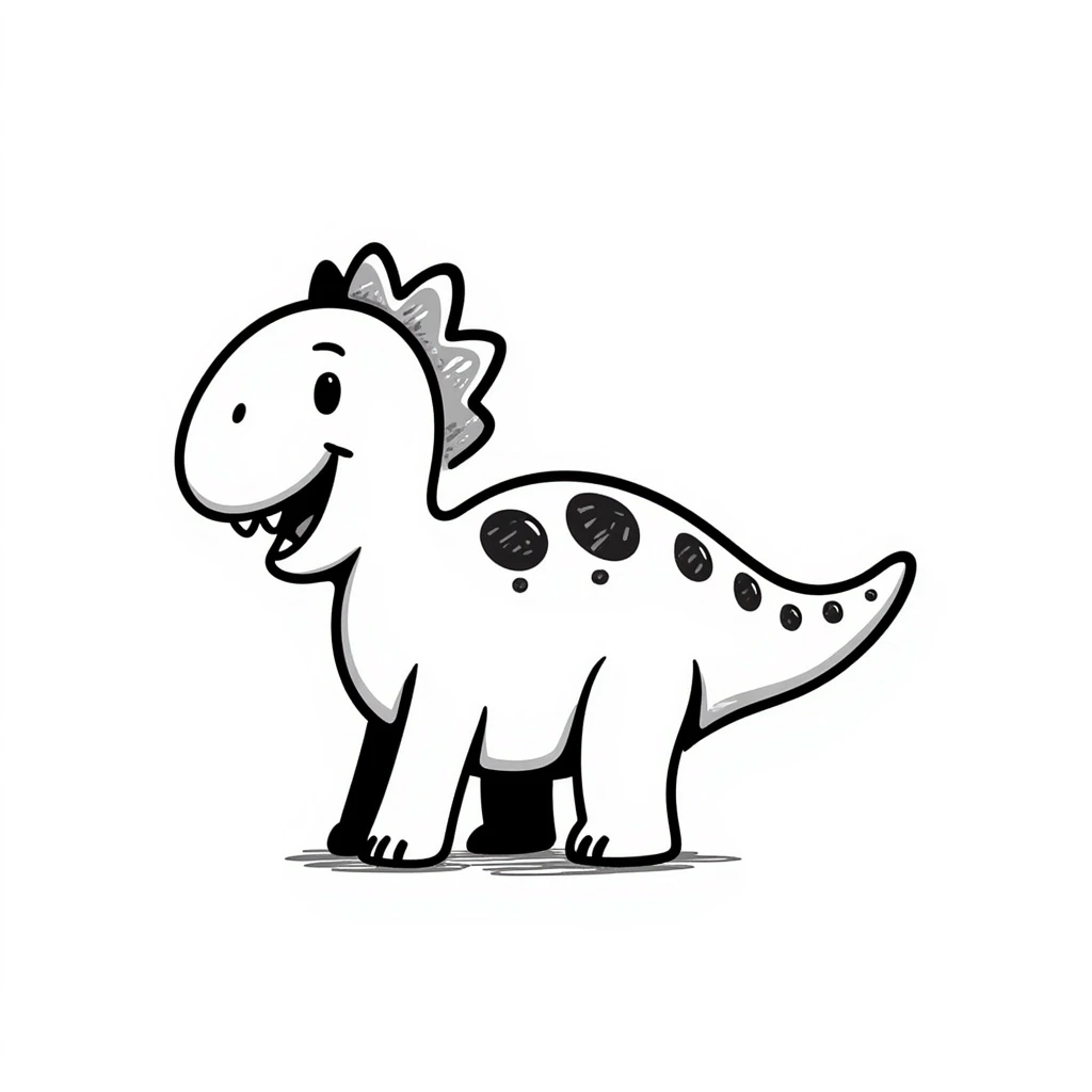 top view of a dinosaur emoji