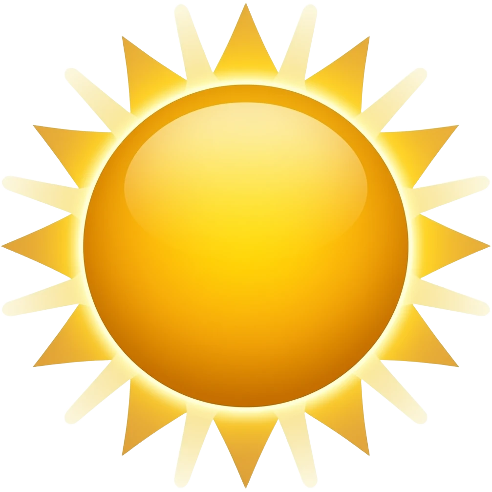 Yellow Sun emoji