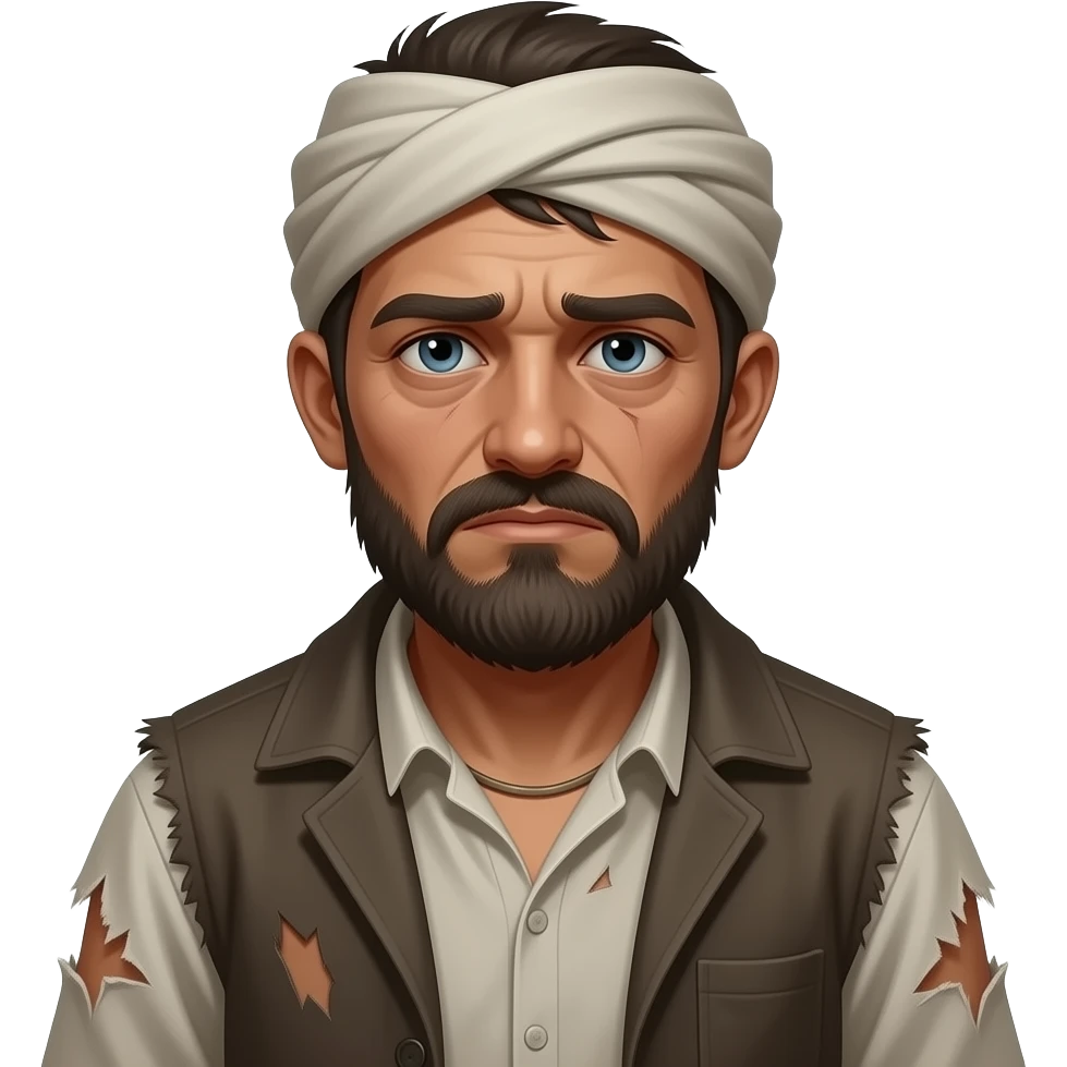 poor and ugly villager with torn clothes emoji