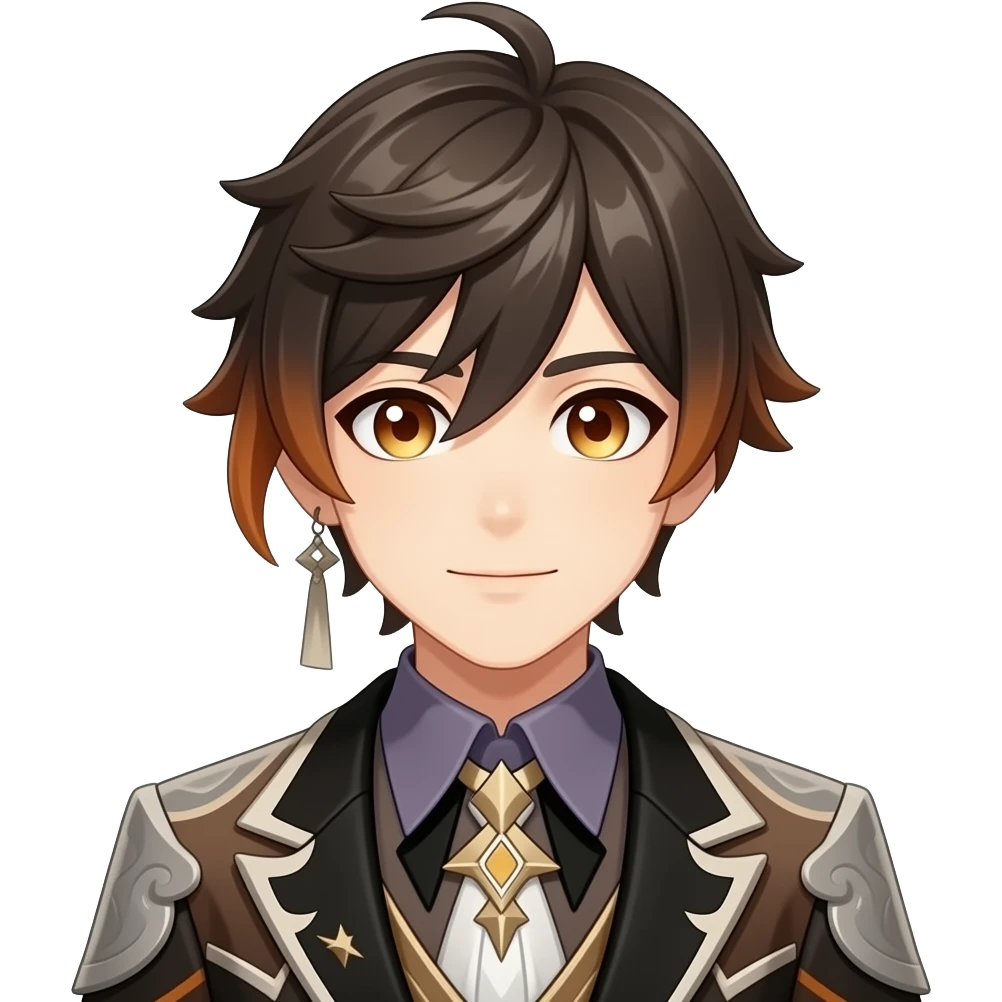 Tartaglia from Genshin Impact emoji