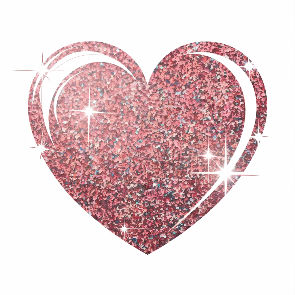 heart with a glitter effect emoji