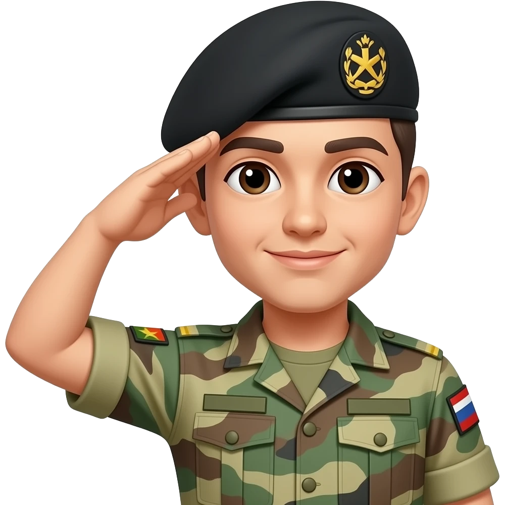 Soldier salute emoji