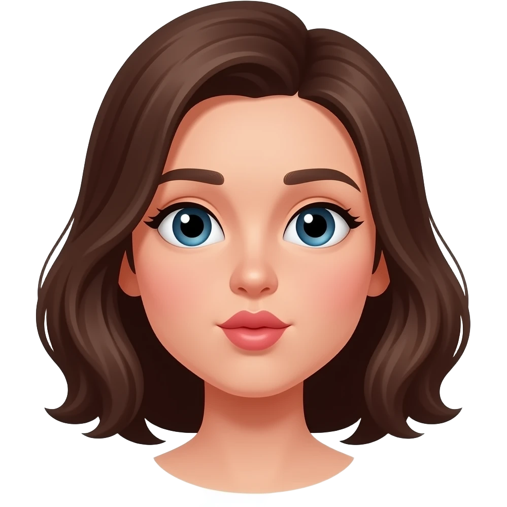 поцелуйчик цвет c97f8b emoji