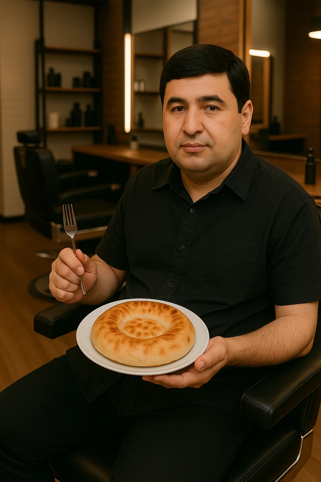 birinchidagi odamni yuziga 2 rasmdagi odamga juda uxshatib chizib bergin xuddu shunday non yen utirganini emoji