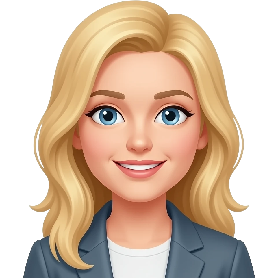 blonde gal searching emoji