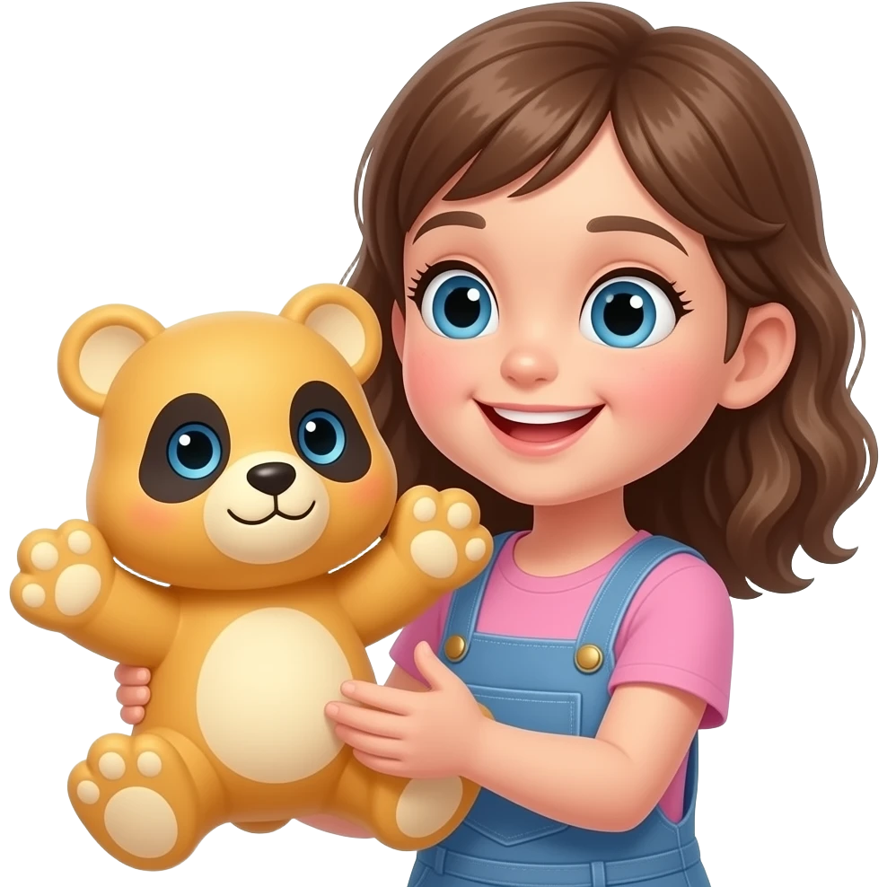 Gabby.  Es. Una. Niña.   Tiene. Risos  con. Pandy. Patas. No no es. Su. Muñeco emoji