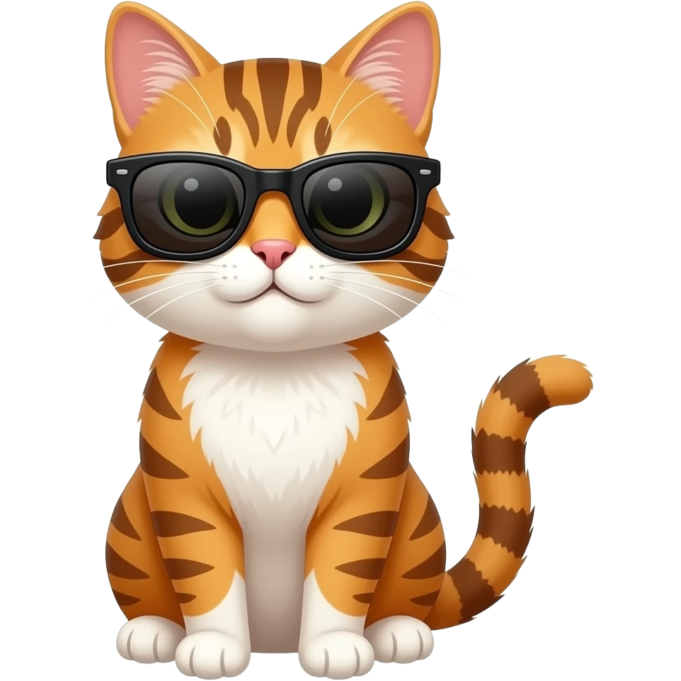 Cat wearing sunglasses emoji