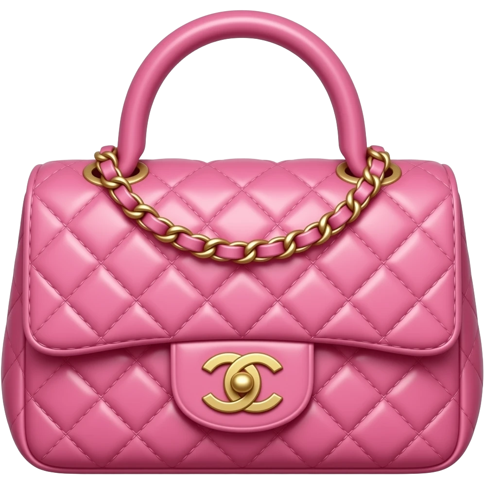 chanel pink bag emoji