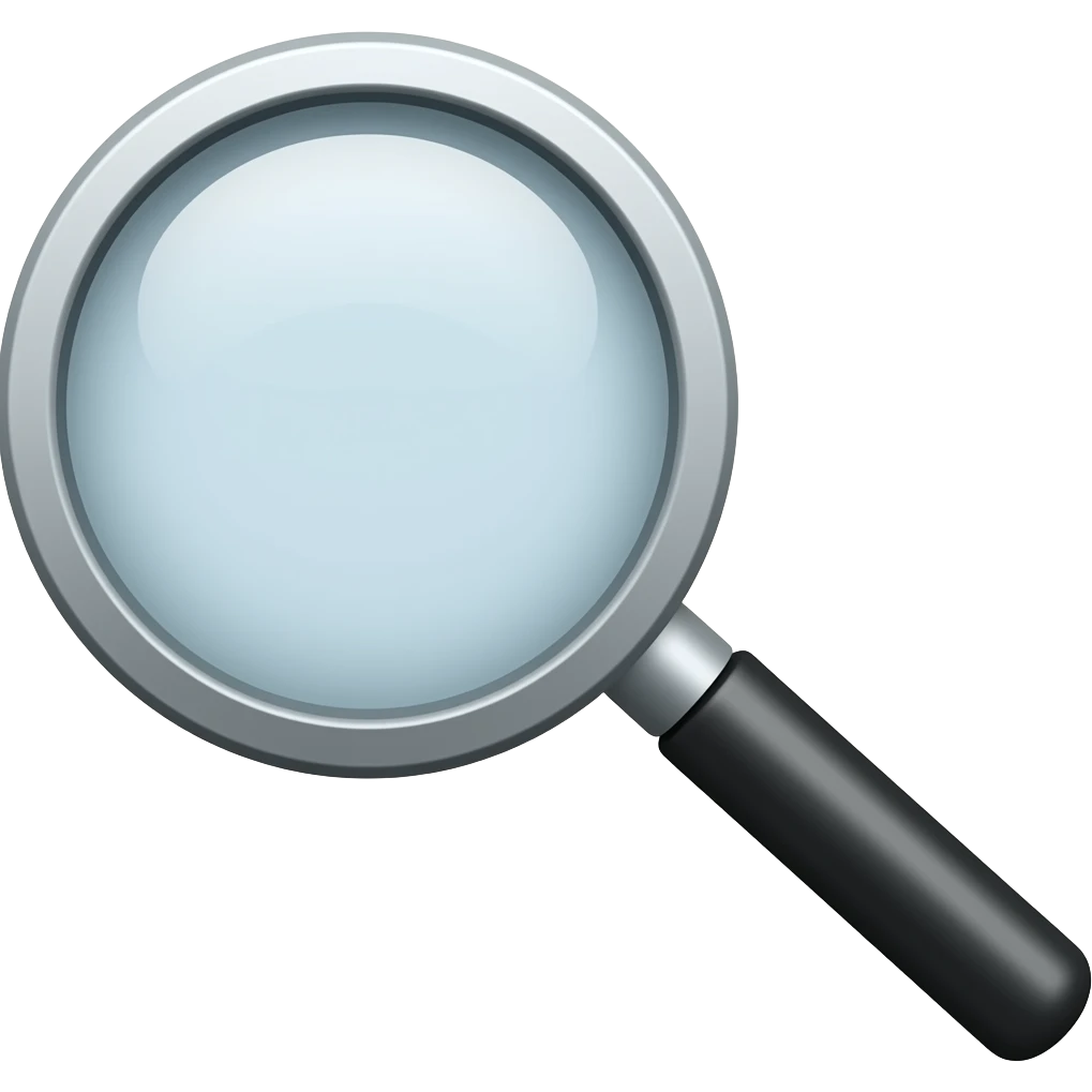 magnifying glass emoji