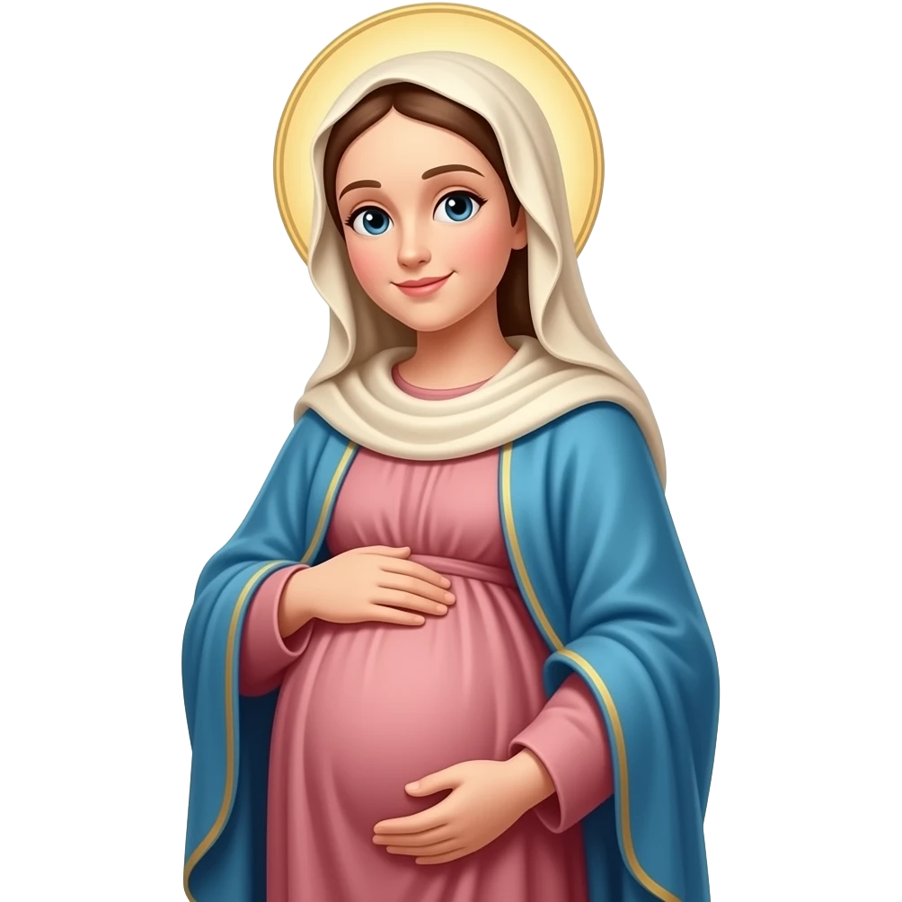 Virgin mary pregnant emoji